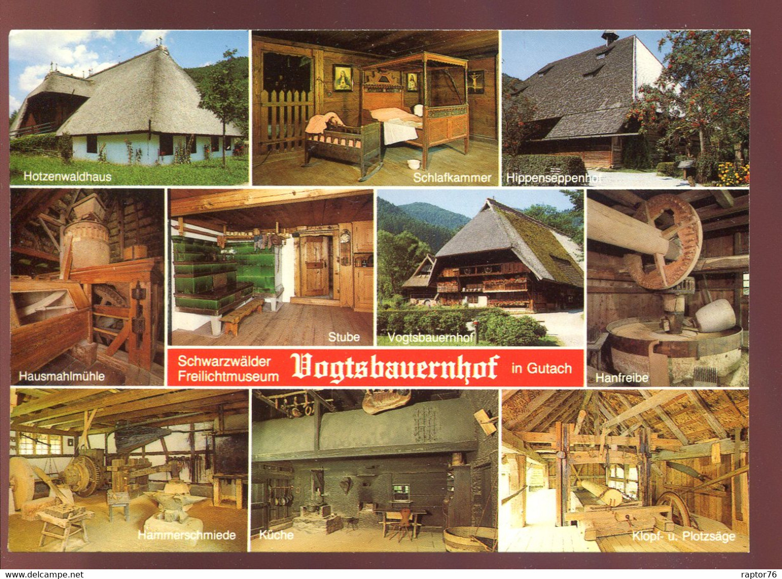 CPM Neuve Allemagne GUTACH Schwarzwald Freilichtmuseum Vogtsbauernhof Multi Vues - Gutach (Schwarzwaldbahn)