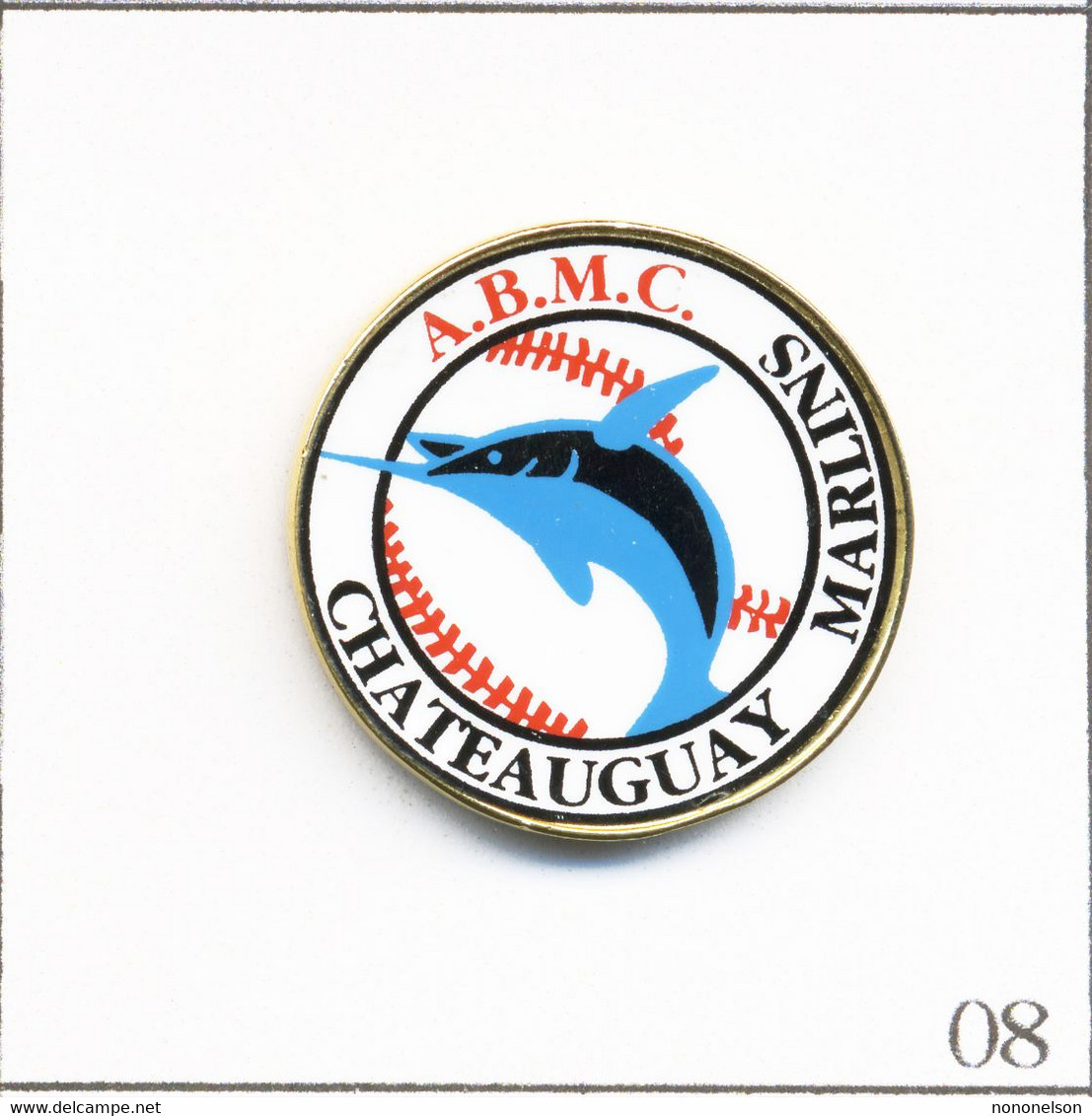 Pin's Baseball / ABMC (Association Baseball Mineur Cap De La Madeleine - Québec - Canada) - Chateauguay Marlins. T784-08 - Honkbal