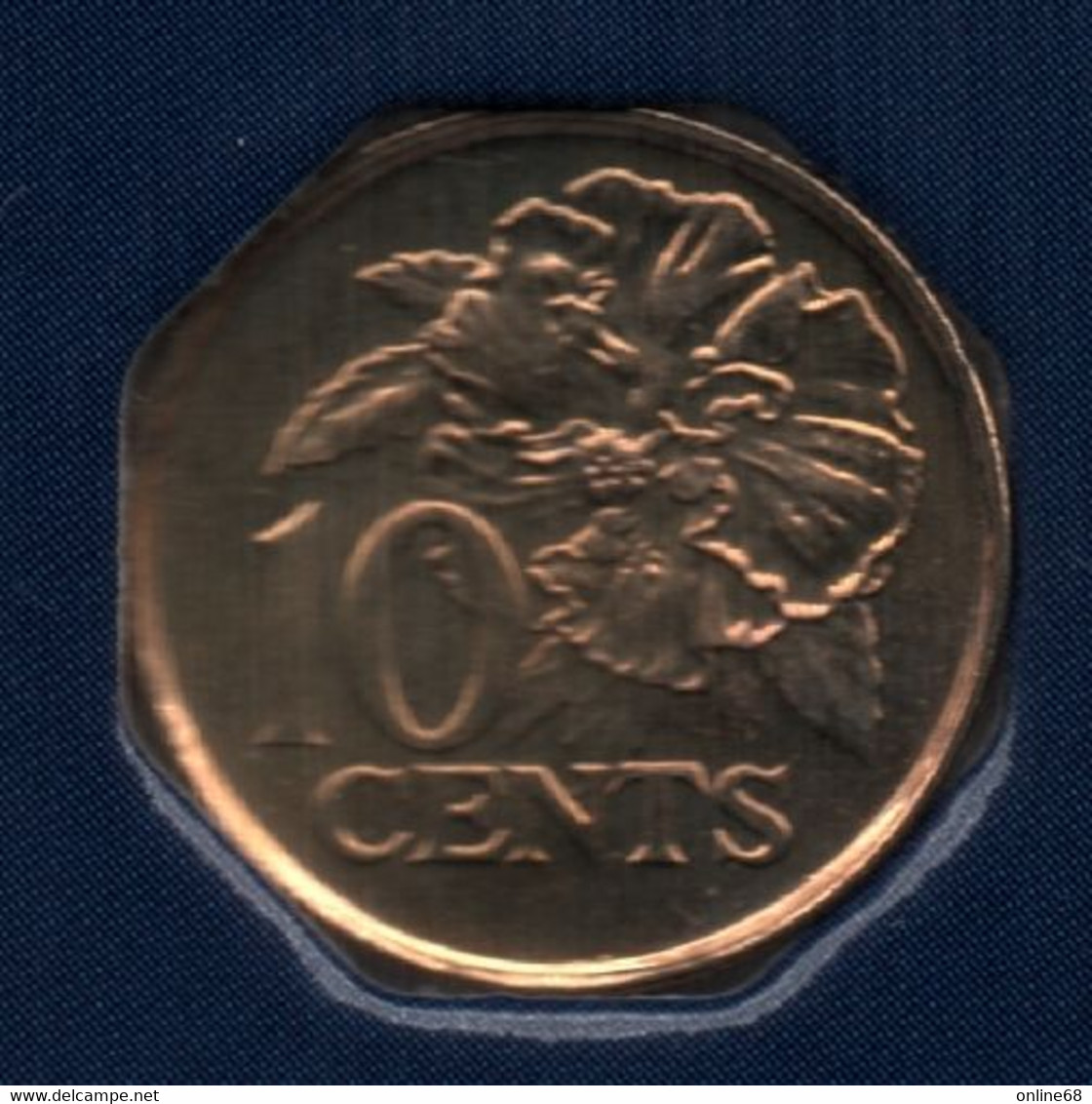 TRINIDAD AND TOBAGO 10 CENTS 2005  KM# 31 Hibiscus - Trinidad En Tobago