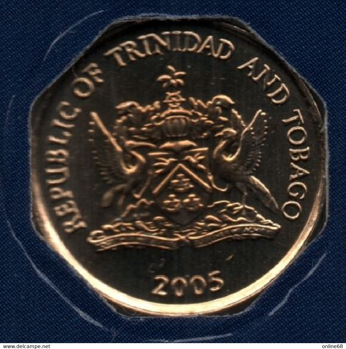 TRINIDAD AND TOBAGO 10 CENTS 2005  KM# 31 Hibiscus - Trinidad & Tobago