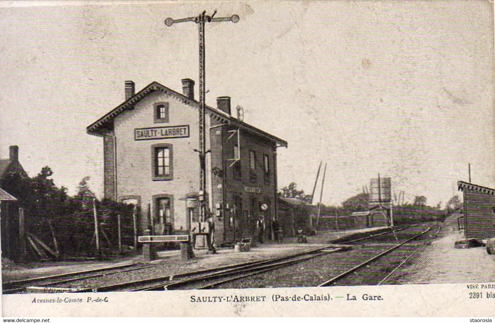 D62  SAULTY L'ARBRET  La Gare - Andere & Zonder Classificatie