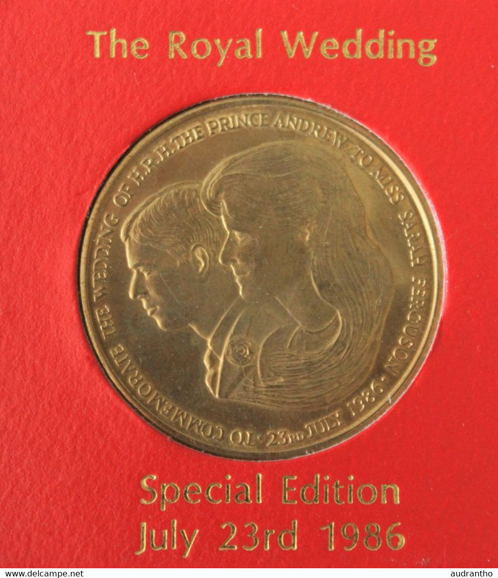 Médaille Medal The Royal Wedding Special Edition July 23rd 1986 Prince Andrew Sarah Ferguson Westminster Abbey - Royaux/De Noblesse