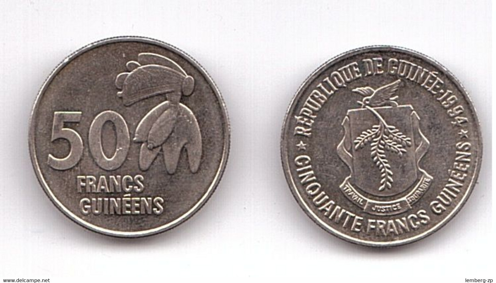 Guinea - 50 Francs 1994 AUNC Lemberg-Zp - Guinea