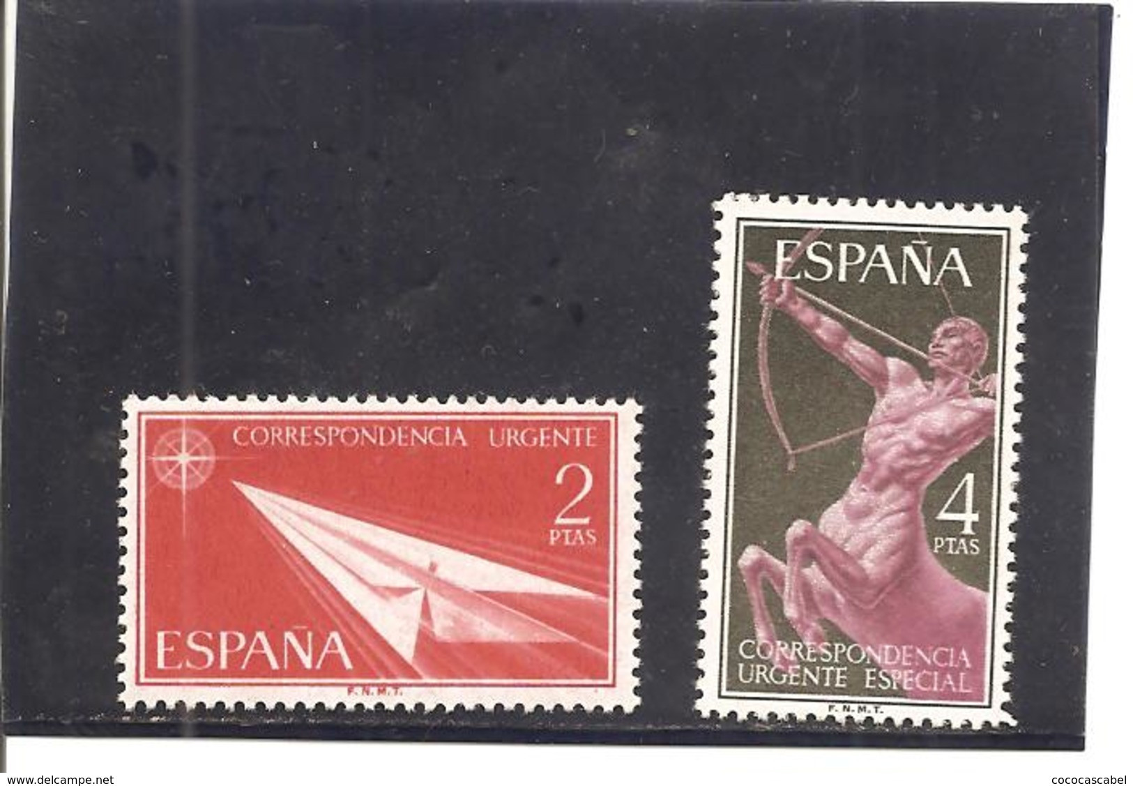 España/Spain-(MH/*) - Edifil  1185-86 - Yvert Urgente 31, 33 - Espresso