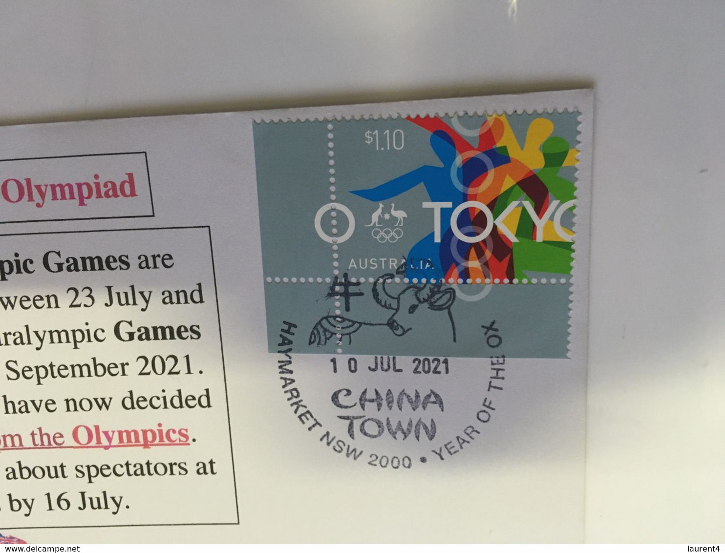 (TT 31) (Australia)  Olympic Games Ban ALL Spectators To Attend Olympics Events (with Australia New Olympic Stamp) - Estate 2020 : Tokio