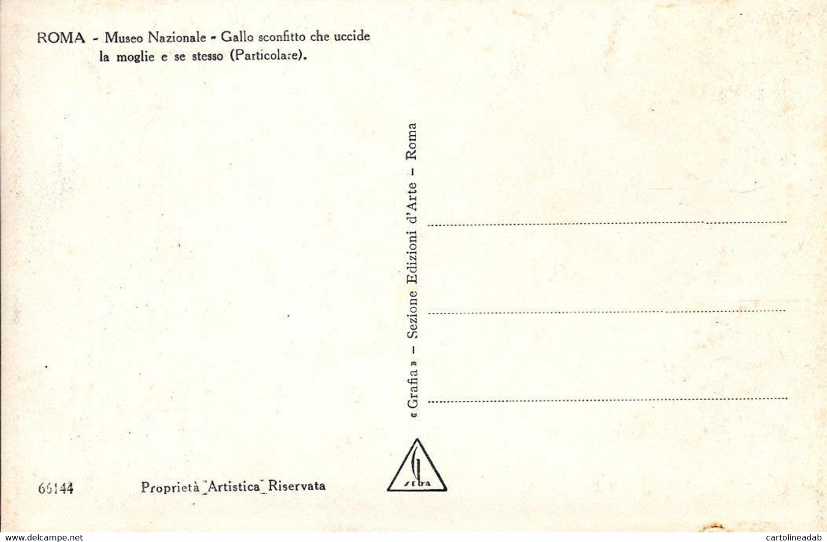 [DC13009] CPA - ROMA - MUSEO NAZIONALE - GALLO SCONFITTO - PERFETTA - Non Viaggiata - Old Postcard - Musei