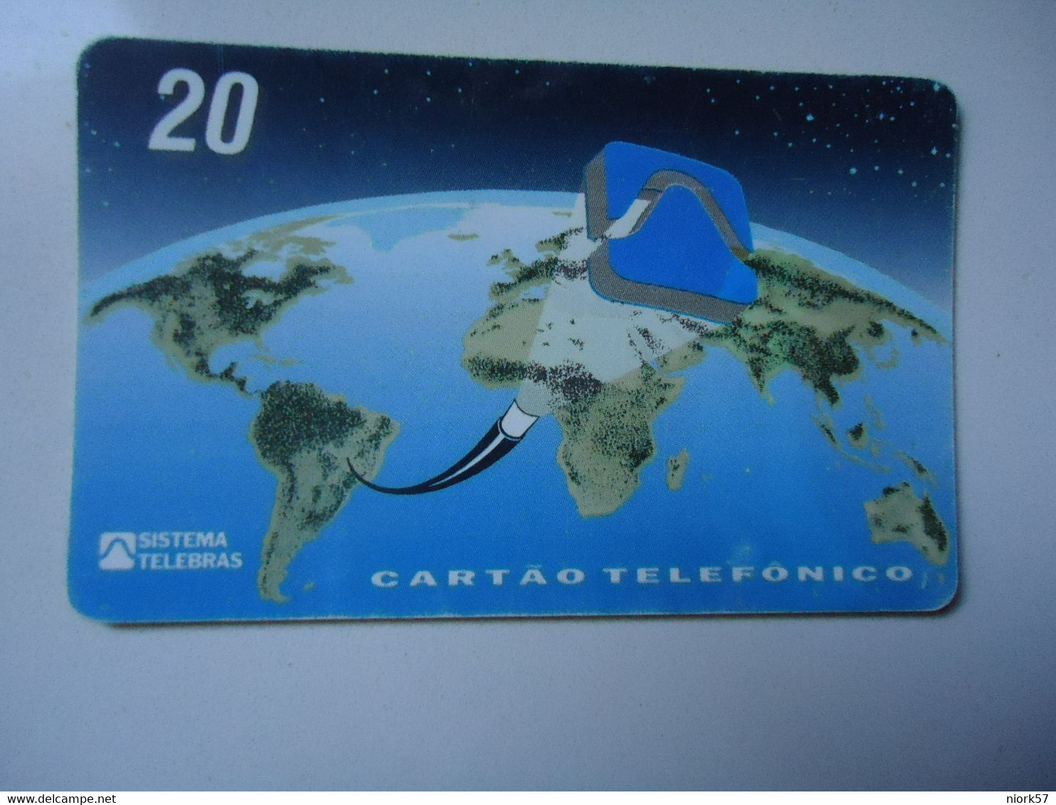 BRAZIL   USED CARDS    MAP - Peinture
