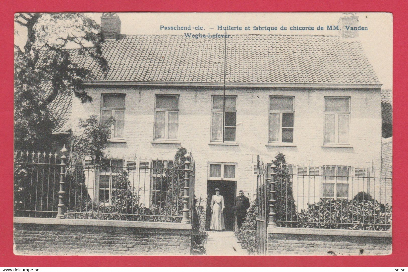 Passendale - Huilerie Et Fabrique De Chicorée De MM. Vanden Weghe-Lefever - 1928  ( Verso Zien ) - Zonnebeke