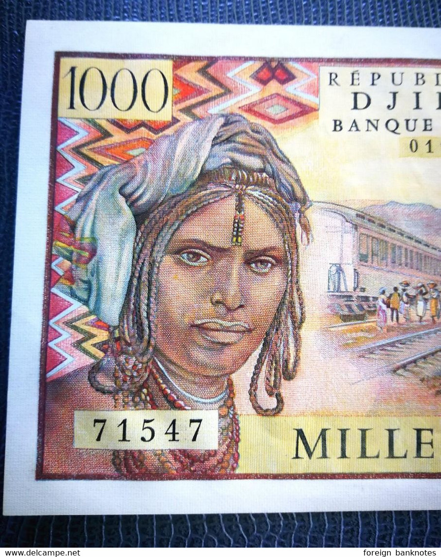 1st Issue W/o Sign. P-37a ️ Djibouti ️ 1000 Francs 1979 ️ AUNC - Djibouti