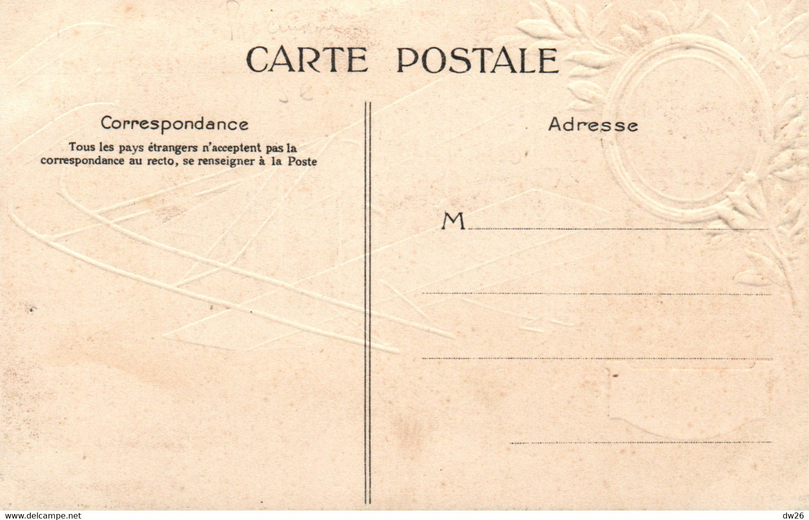 Publicité LU Collection Lefèvre-Utile: Expérience D'Aviation De Wright, Pau 1909 - Carte Gaufrée Non Circulée - Advertising