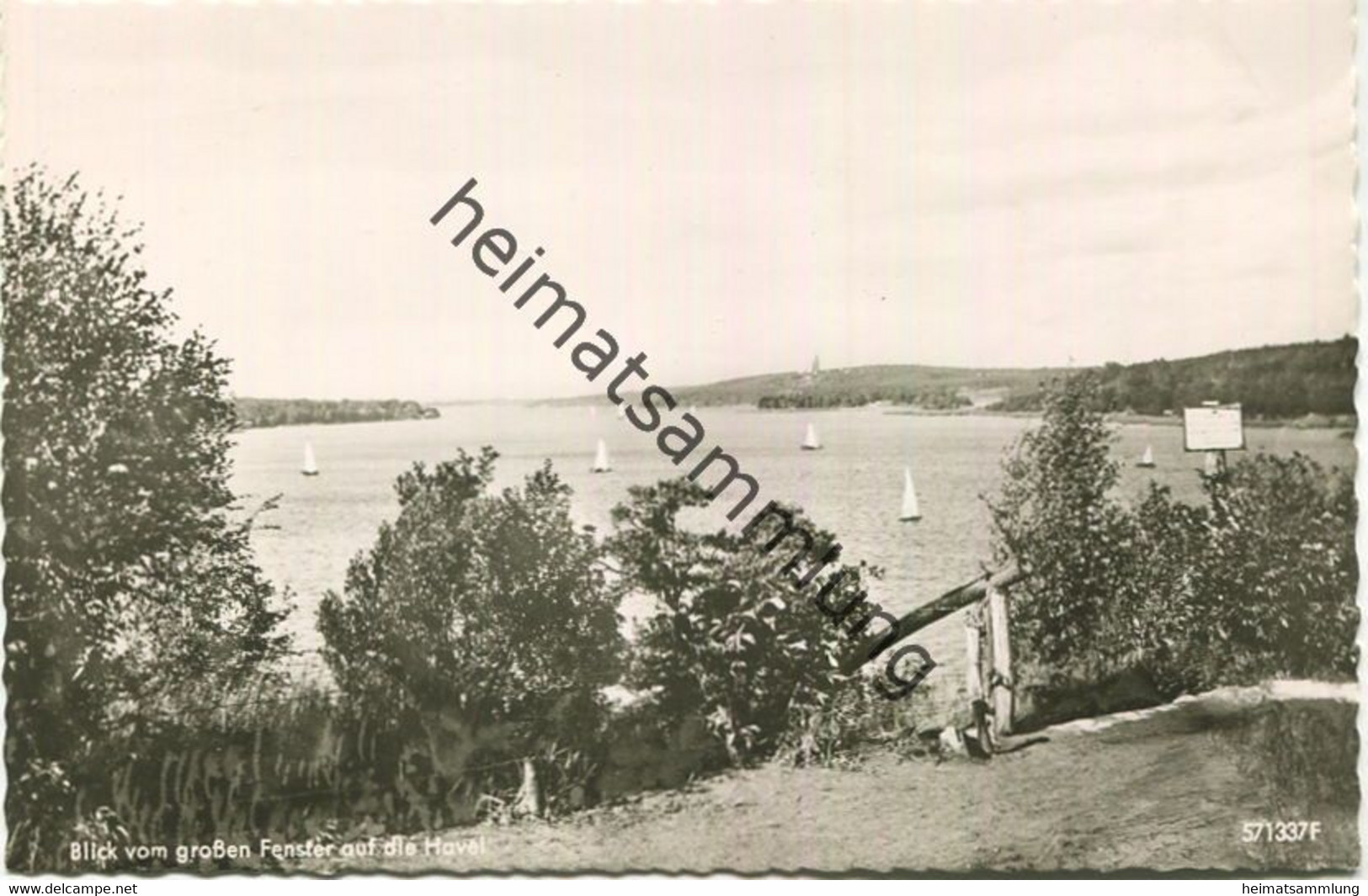 Berlin Nikolassee - Blick Vom Großen Fenster Auf Die Havel - Foto-AK - Verlag Herbert Meyerheim Berlin - Zehlendorf