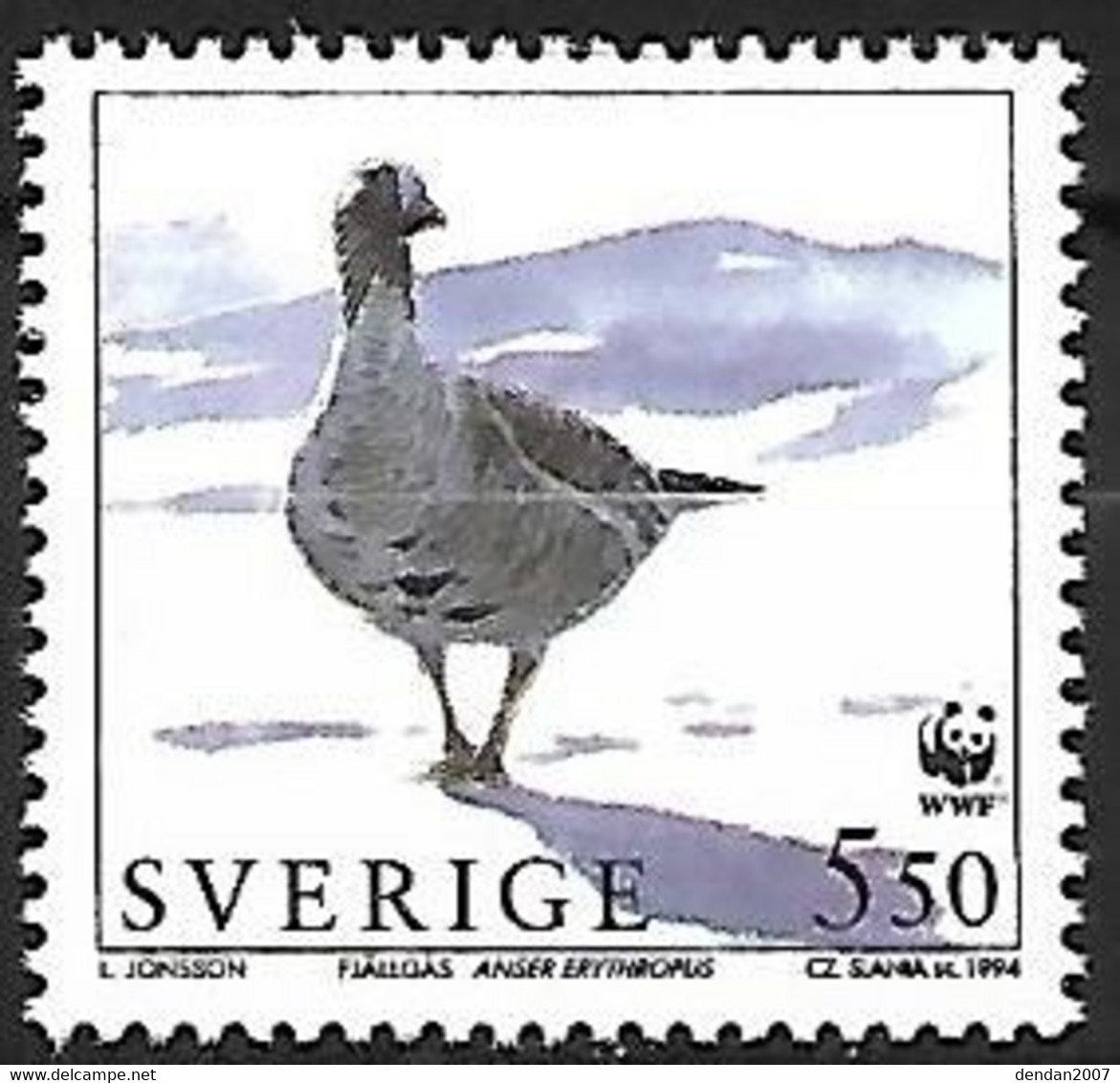Sweden - MNH ** 1994 :    Lesser White-fronted Goose  -  Anser Erythropus - Geese