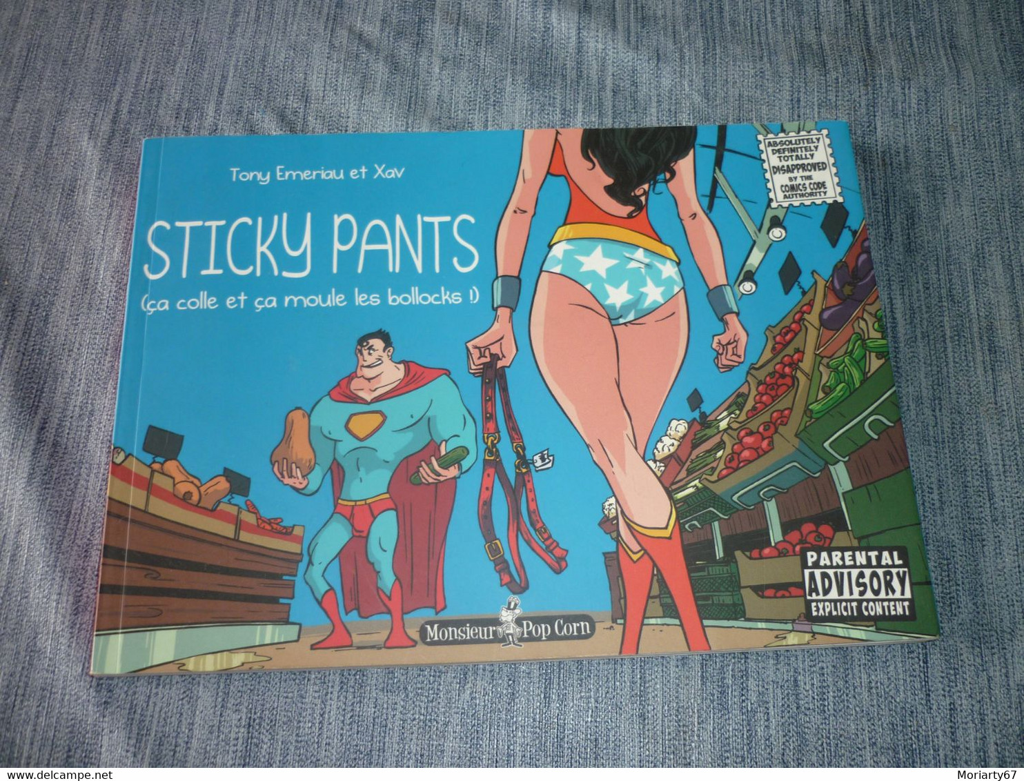 Livre Humour Comics Super Heros Sticky Pants ça Colle Et ça Moule Les Bollocks Superman Batman Joker Sexy - Autres & Non Classés