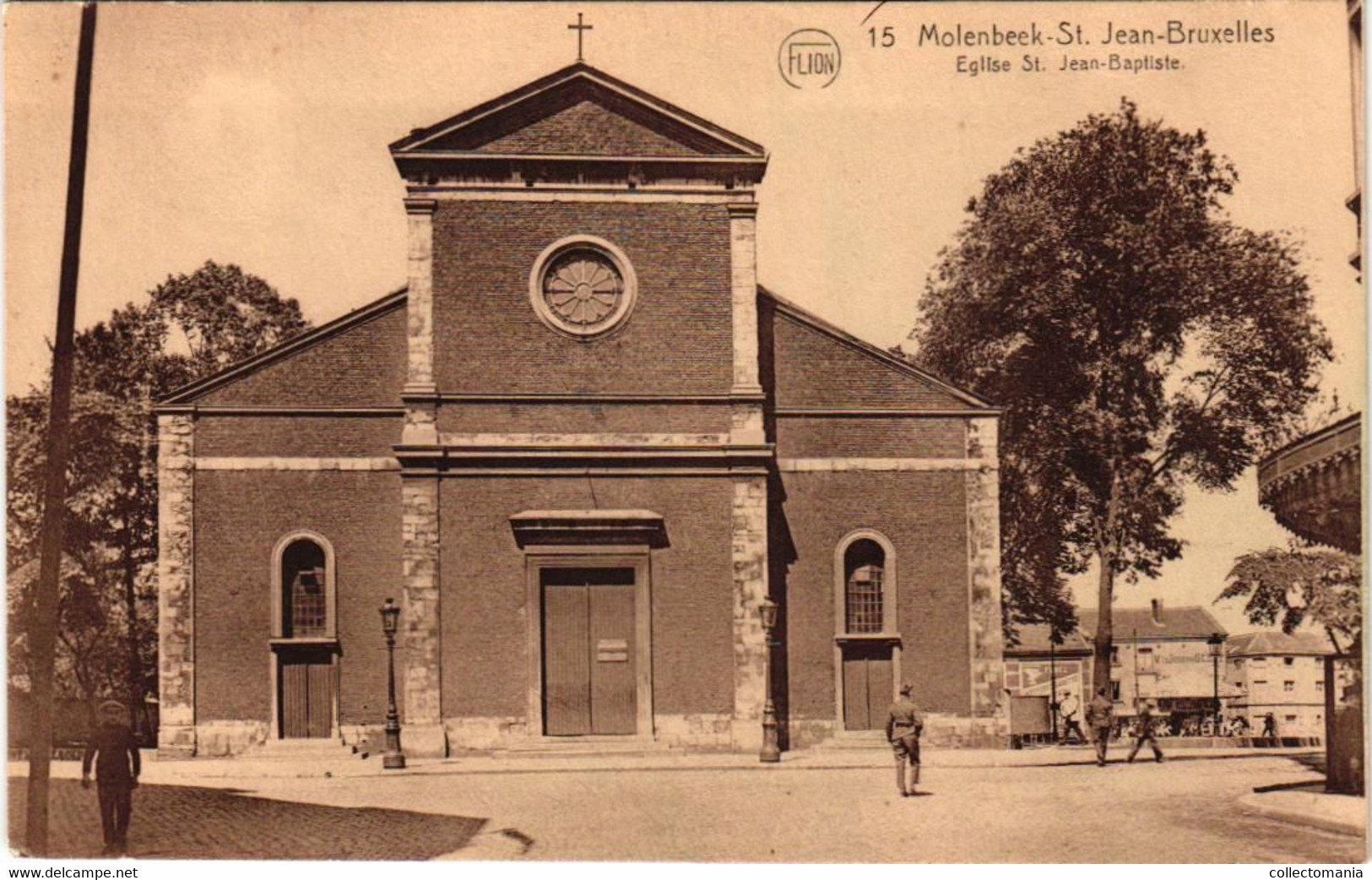 3 CP. Molenbeek St. Jean Les Etangs Noirs Eglise St. Baptiste  Rue Du Comte-de-Flandre Quinqaillerie La Confiance - Molenbeek-St-Jean - St-Jans-Molenbeek