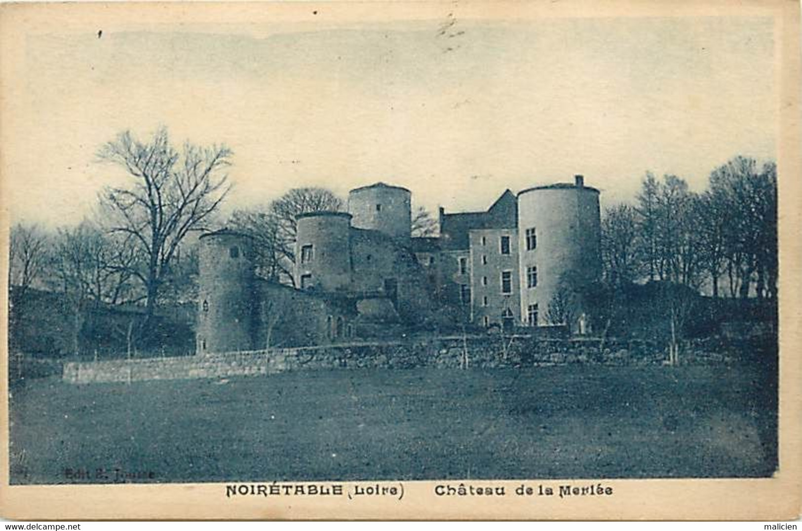 - Loire -ref-B266- Noiretable - Chateau De La Merlée - Chateaux - - Noiretable