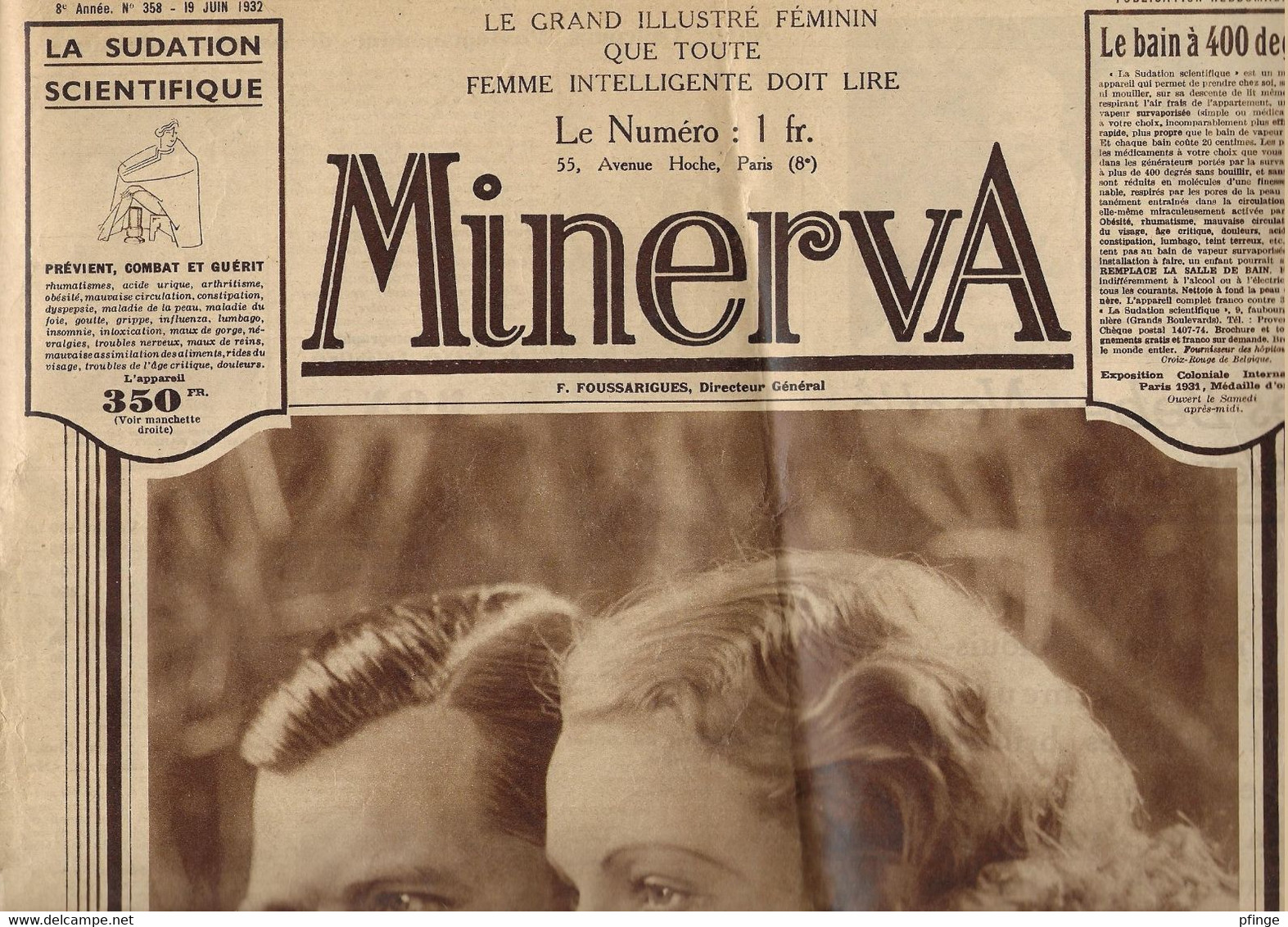 Minerva N°358 Du 19 Juin 1932 - Other & Unclassified