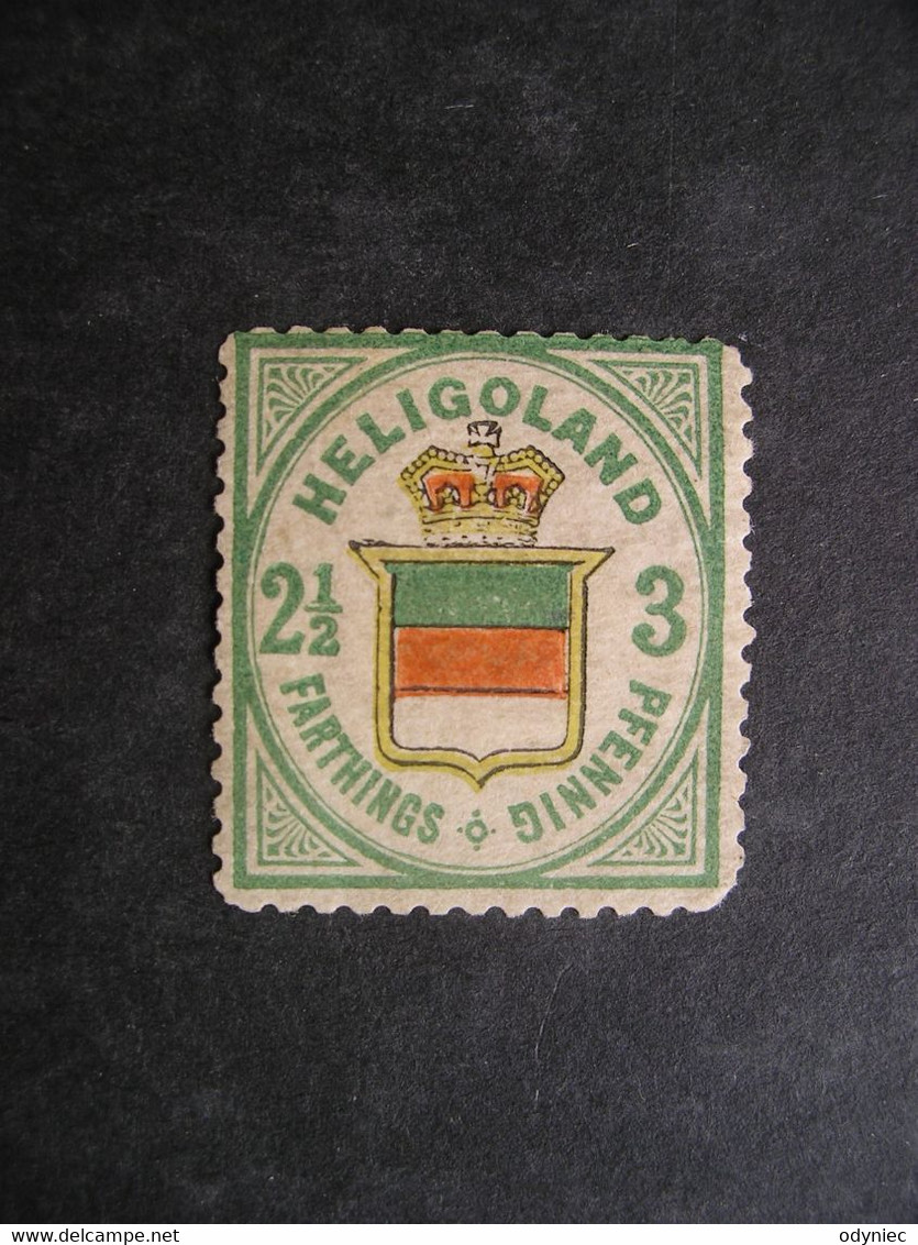 HELIGOLAND Coat Of Arms 1877 MH - Heligoland (1867-1890)