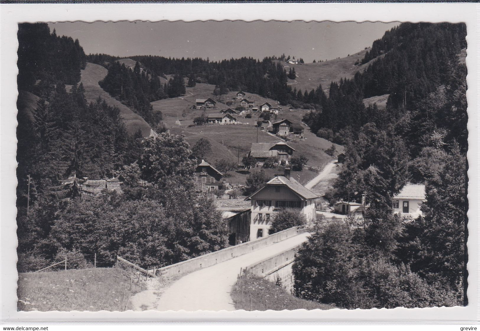 Cerniat, Les Riaux. Carte-photo - Cerniat 