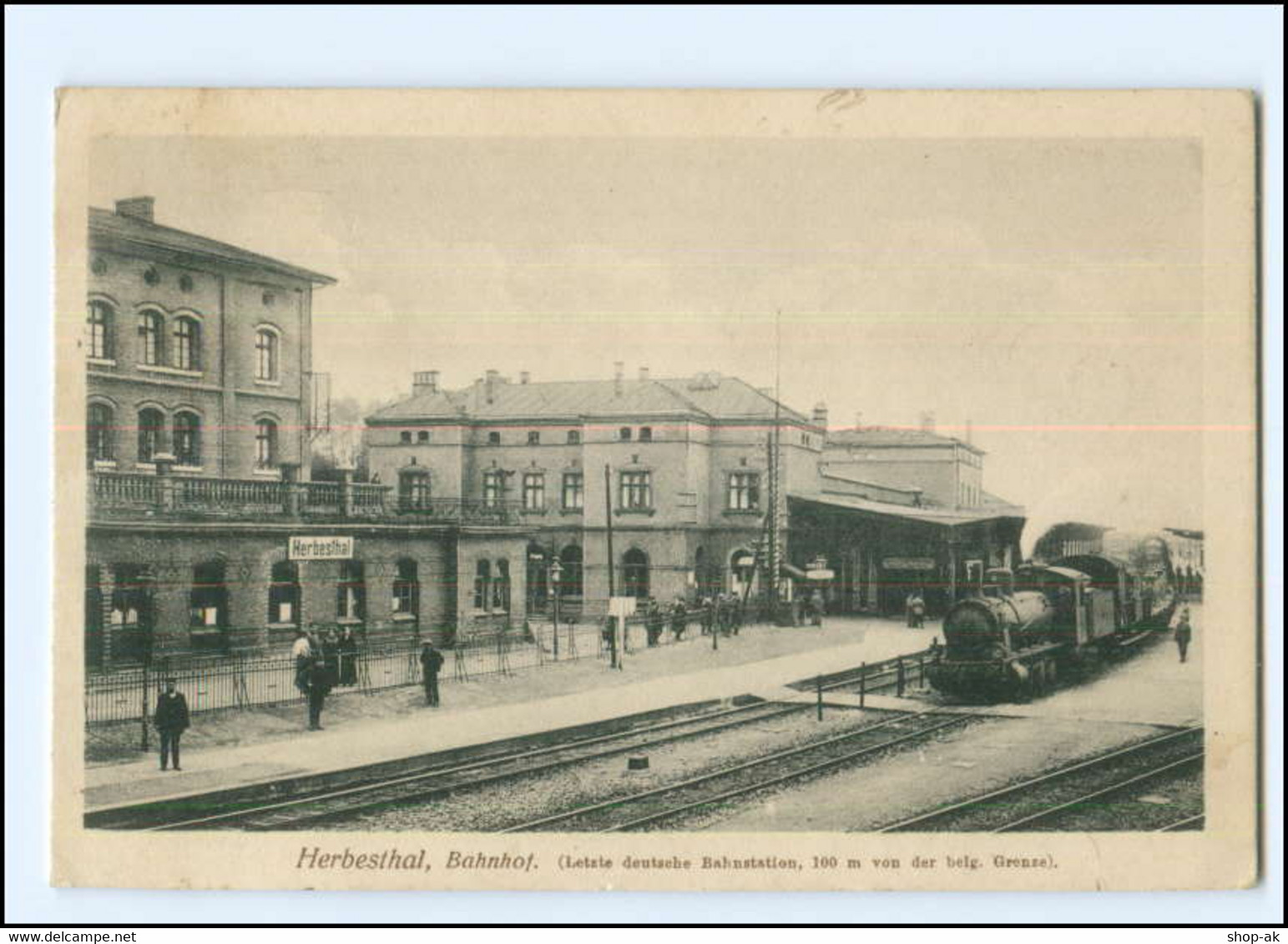 XX13512/ Herbesthal Grenzbahnhof Deutschland - Belgien AK 1915 - Altri & Non Classificati