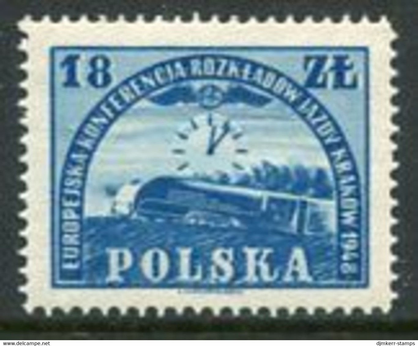 POLAND 1948  Railway Timetable Conference,MNH / **.  Michel 504 - Unused Stamps