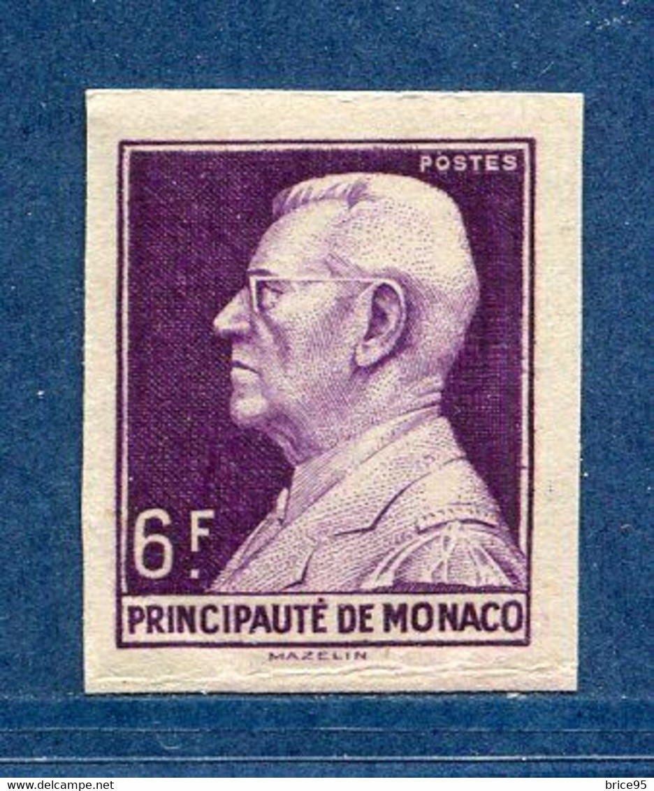 ⭐ Monaco - YT N° 304 * - Non Dentelé - Neuf Sans Charnière - 1948 à 1949 ⭐ - Ungebraucht