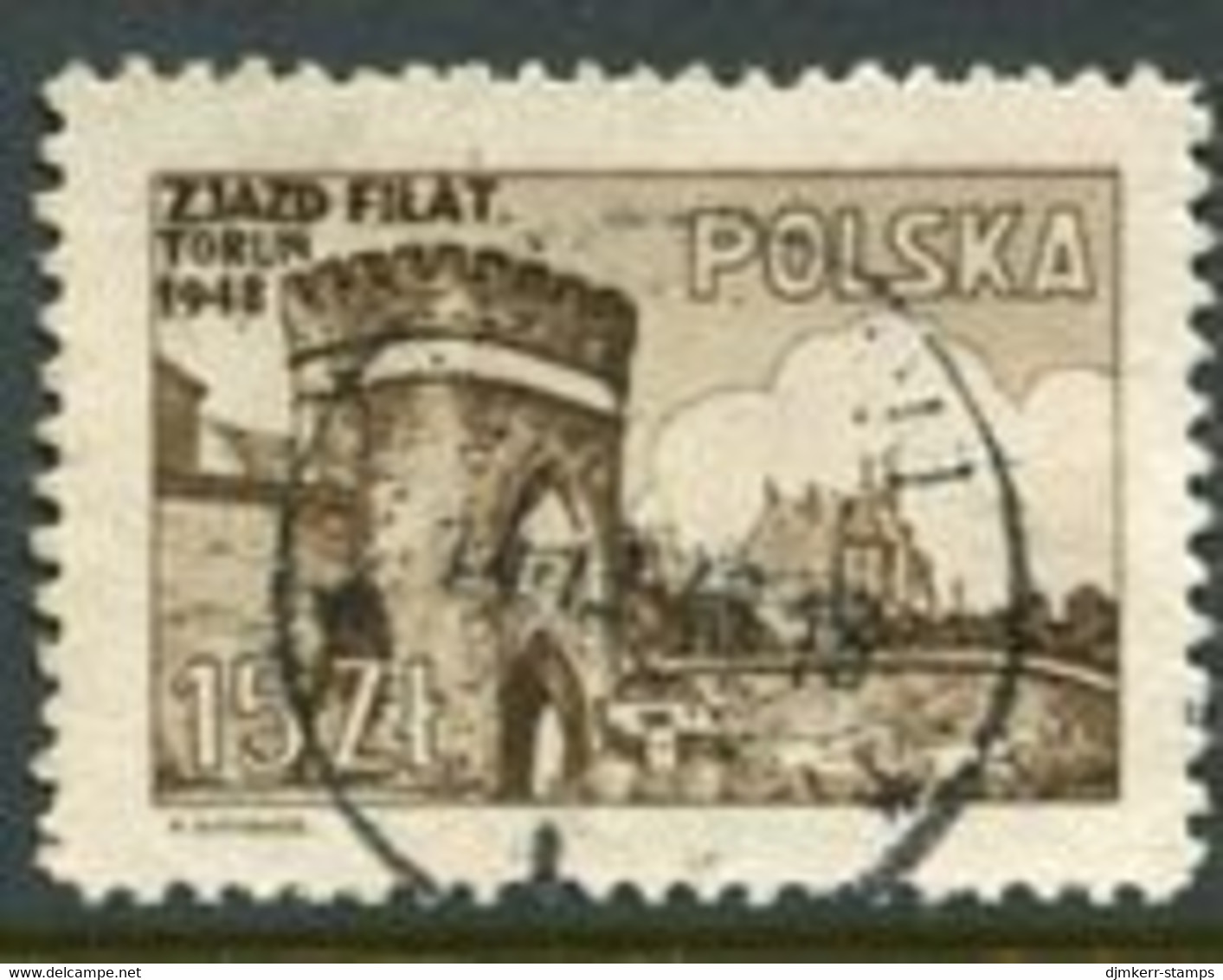 POLAND 1948  Torun Philatelic Congress, Used.  Michel 503 - Used Stamps