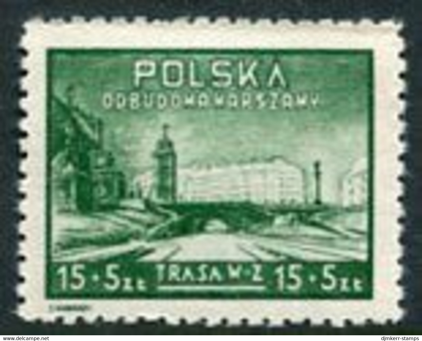 POLAND 1948  Reconstruction Of Warsaw, MNH / **.  Michel 502 - Unused Stamps