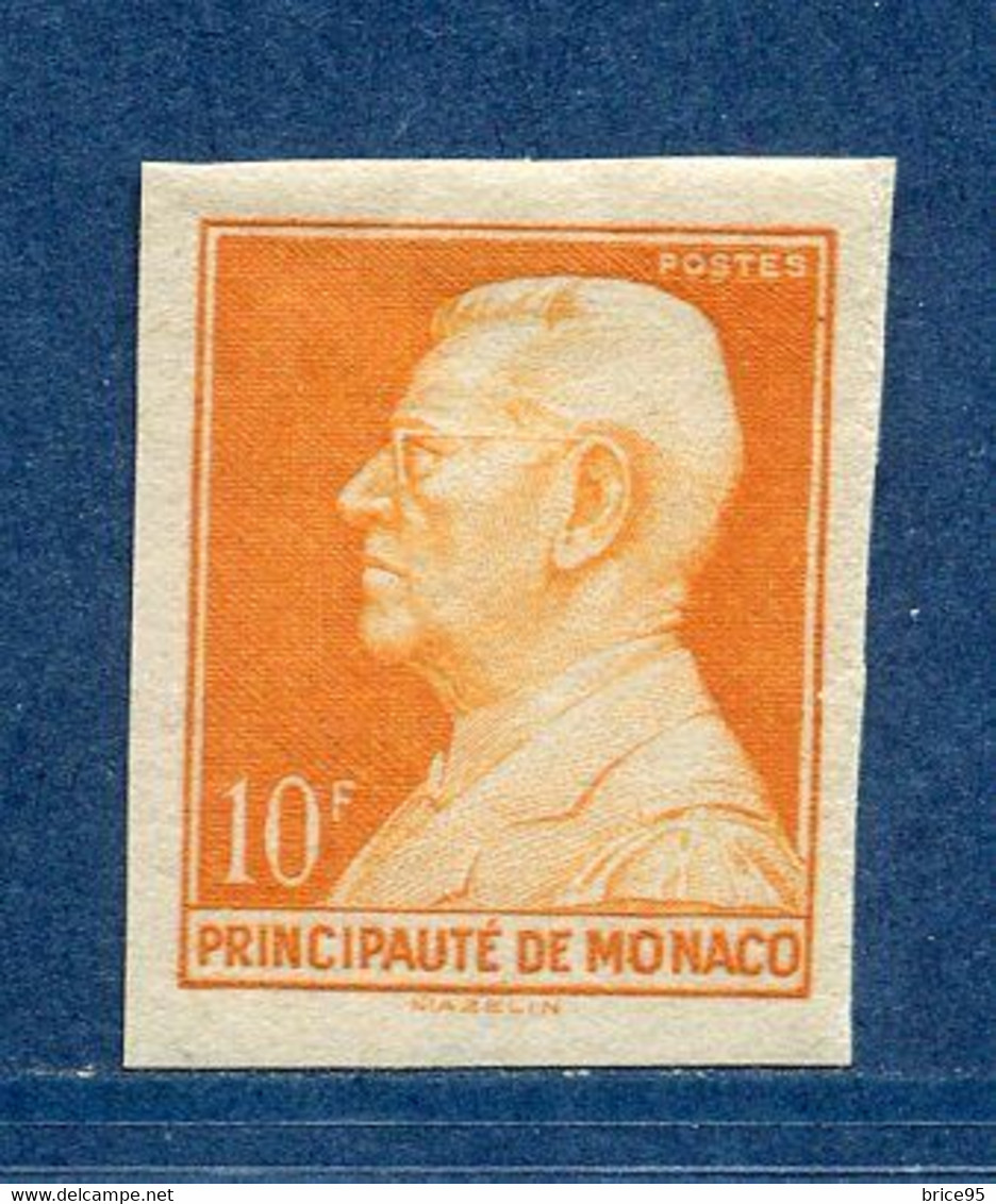 ⭐ Monaco - YT N° 304 A ** - Non Dentelé - Neuf Sans Charnière - 1948 à 1949 ⭐ - Neufs