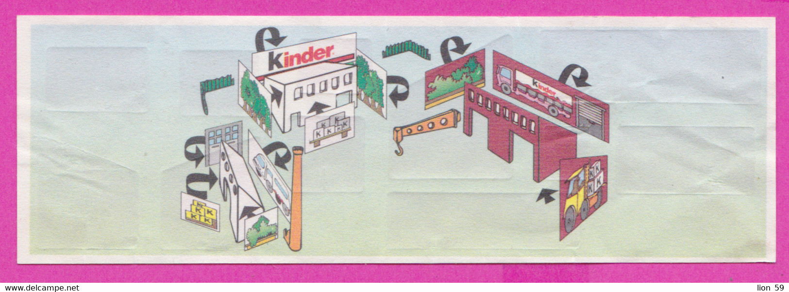 264616 / Instruction Kinder Surprise - KINDER Shop , Truck Warehouse , 10.6 X 3.4 Cm. - Istruzioni