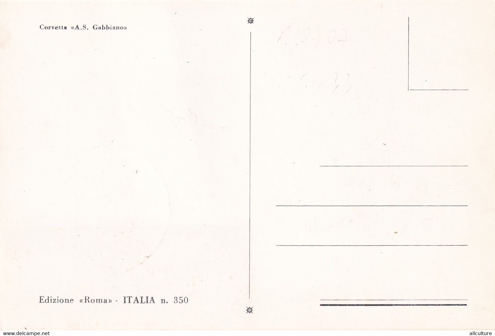 A10850- NAVI CORVETTA "A.S. GABBIANO", MAXIMUM CARD TORINO STAMP ROMA ITALIA 1980 USED STAMP - Barcos