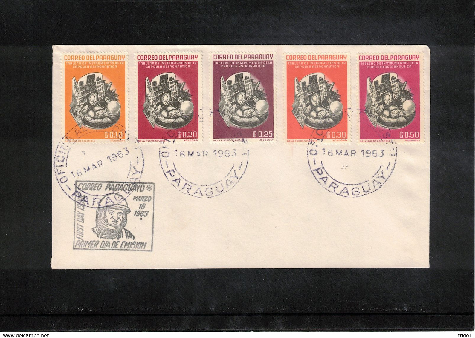 Paraguay 1963 Space / Raumfahrt Interesting Cover - América Del Sur