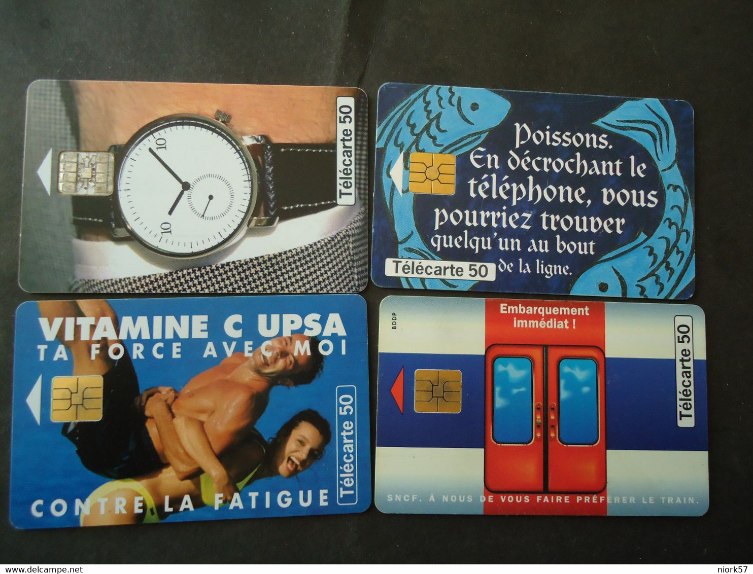 FRANCE USED   CARDS  4  DIFFERENT - Phonecards: Internal Use