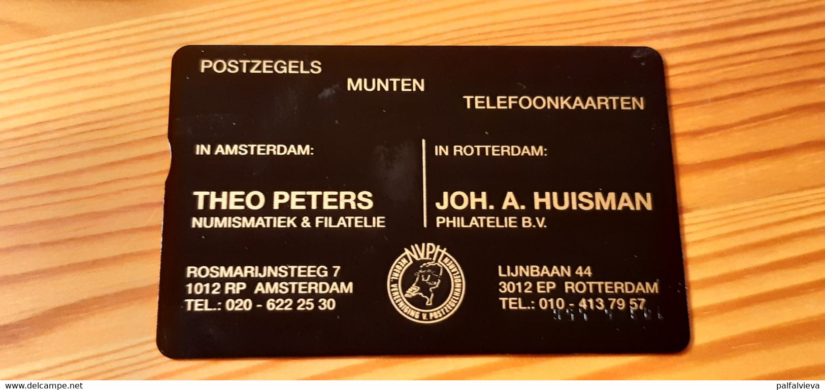 Phonecard Netherlands - Theo Peters, Joh. A. Huisman 109A68556 - öffentlich