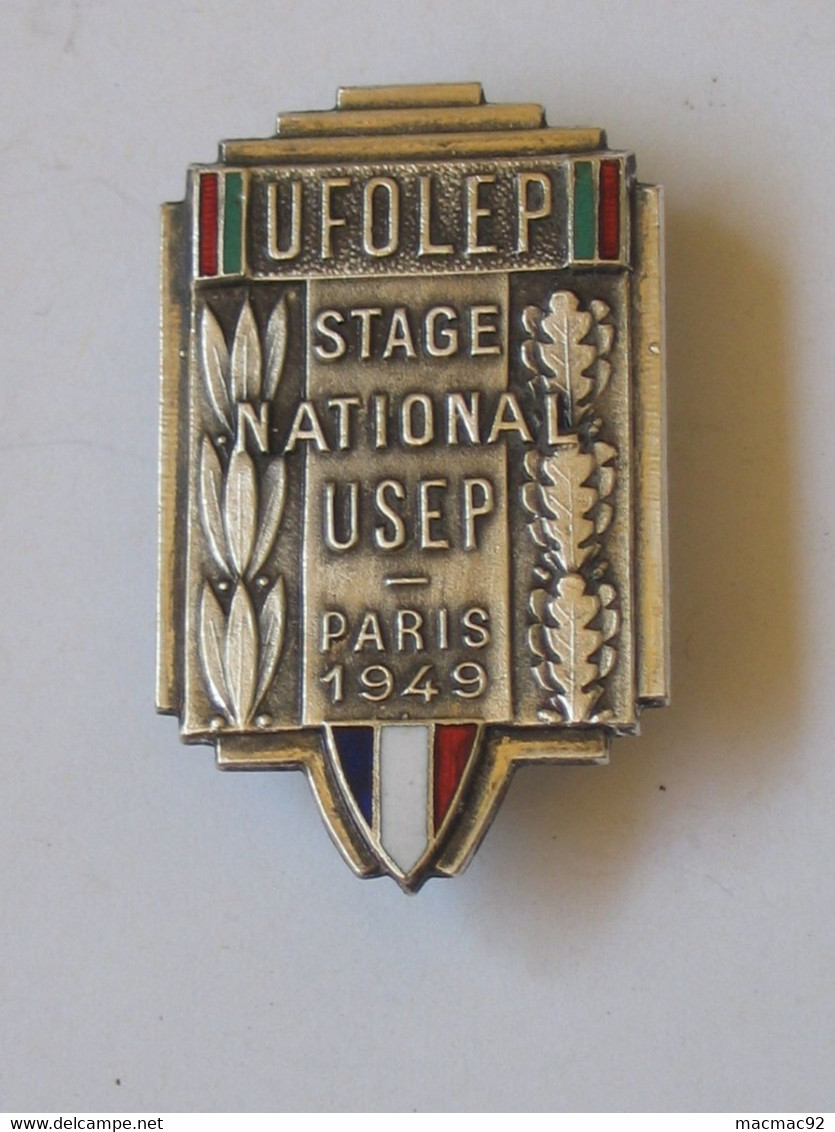 Très Belle -  Insigne / Epingle UFOLEP - Stage National USEP - PARIS 1949    **** EN ACHAT IMMEDIAT **** - Swimming