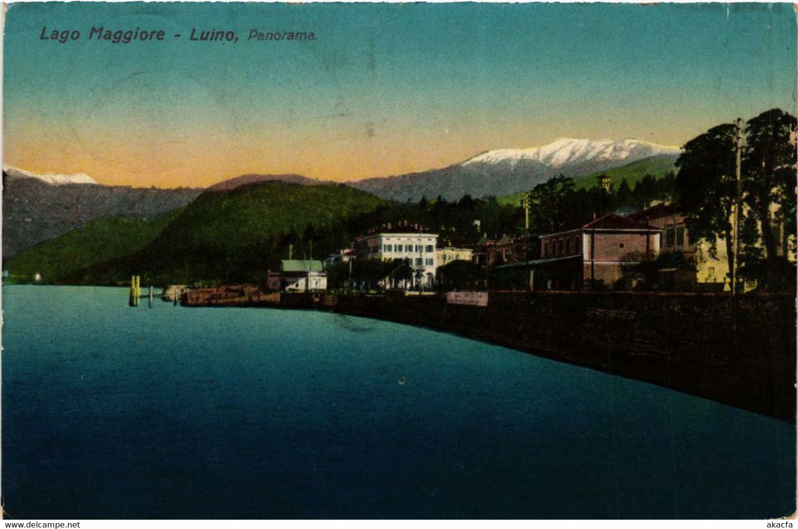 CPA AK Luino Lago MAGGIORE, Panorama ITALY (542145) - Luino