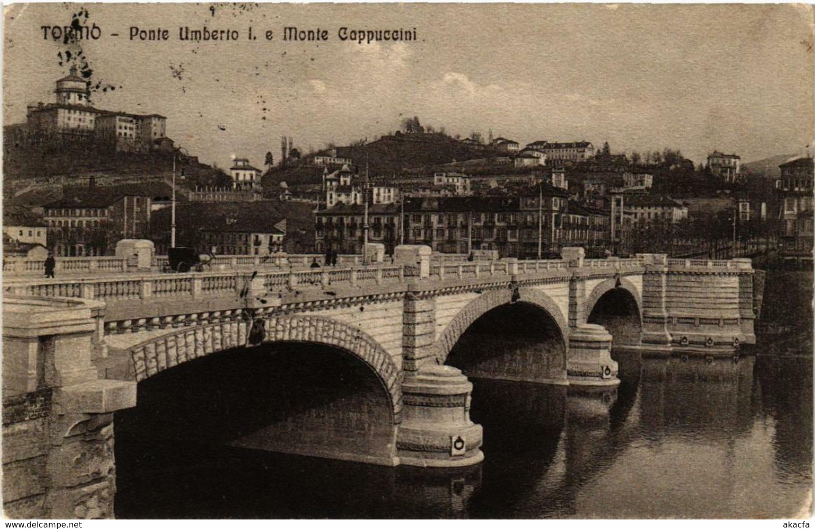 CPA AK TORINO Ponte Umberto I.e Monte Cappuccini ITALY (542215) - Ponts