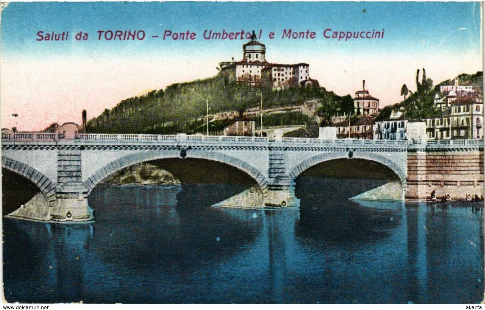 CPA AK TORINO Ponte Umberto I E Monte Cappuccini ITALY (542319) - Ponts