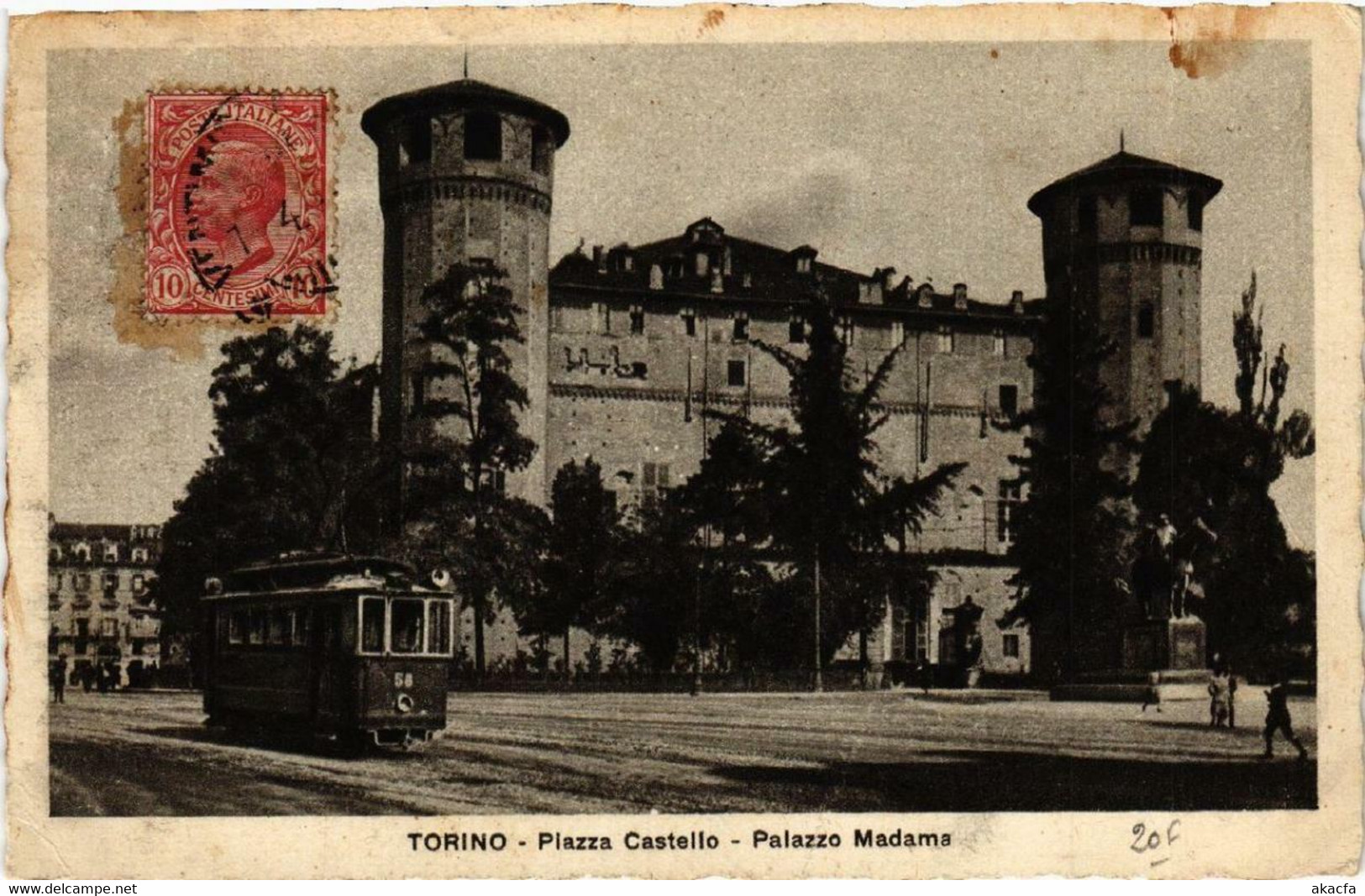 CPA AK TORINO Piazza Castello, Palazzo Madama ITALY (542386) - Palazzo Madama