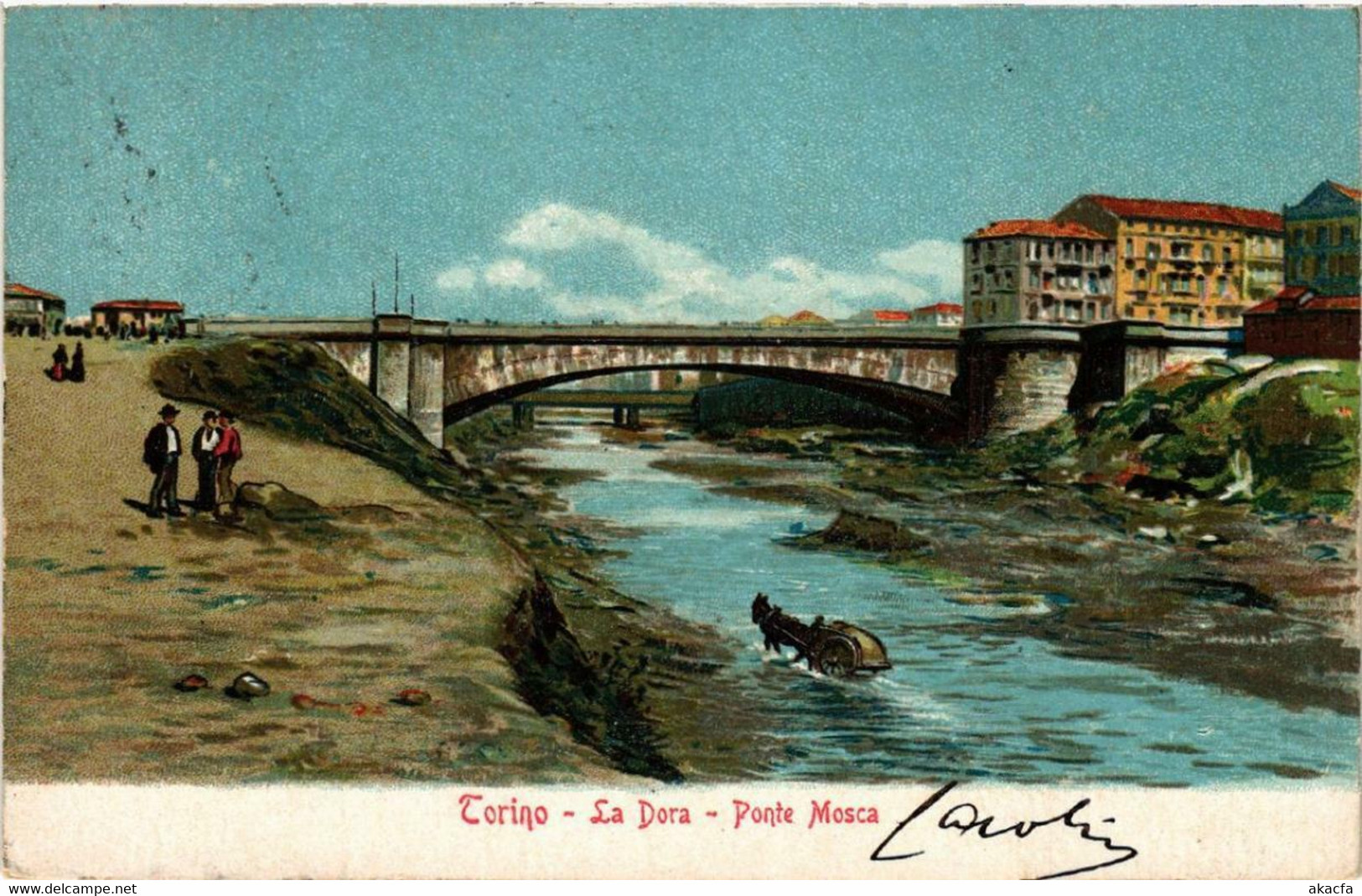 CPA AK TORINO La Dora, Ponte Mosca ITALY (542803) - Bruggen