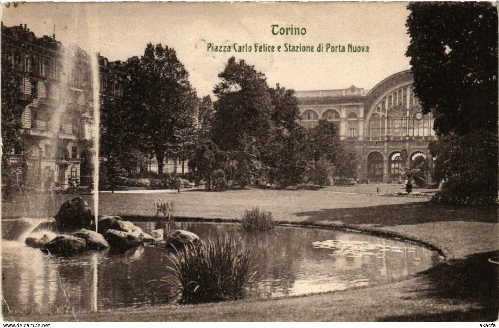 CPA AK TORINO Piazza Carlo Felice E Stazione ITALY (542835) - Transportes