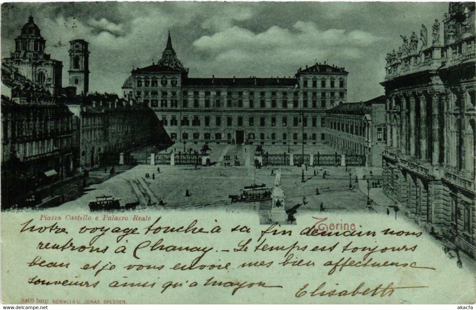 CPA AK TORINO Piazza Castello E Palazzo Reale ITALY (542839) - Palazzo Reale