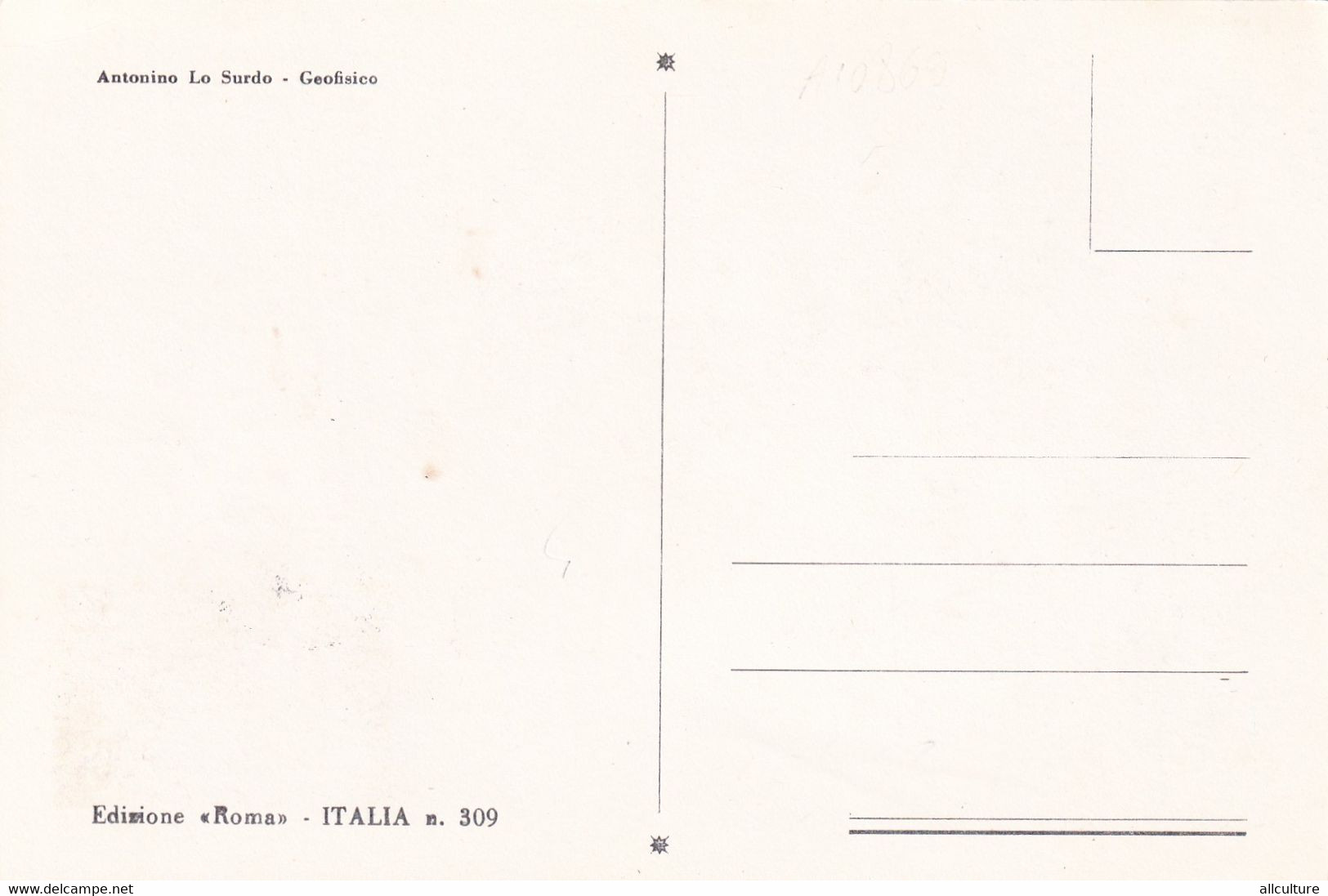 A10908- ANTONINO LO SURDO, GEOPHYSICAL, ROMA FILATELICO 1980 MAXIMUM CARD ITALIA  USED STAMPS - Maximum Cards