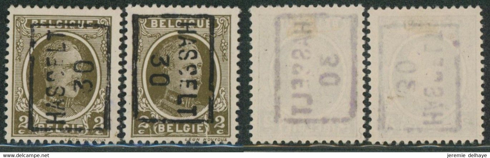 Houyoux - N°191 Préo "Hasselt 30" Complet Position A/B (n°5368) - Roulettes 1930-..