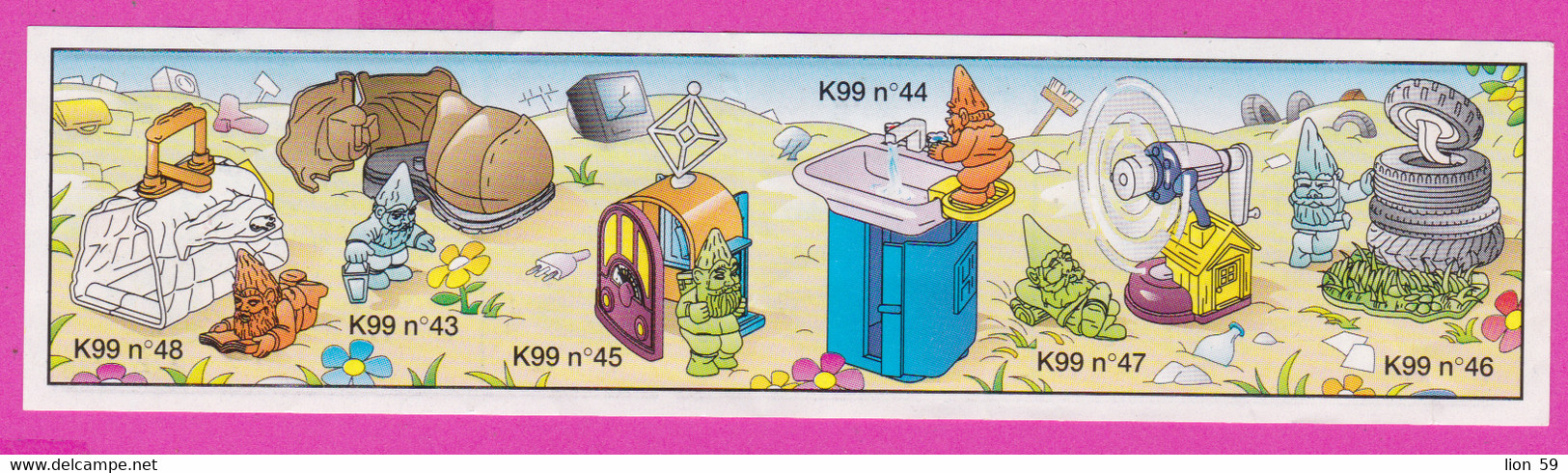 264636 / Instruction Kinder Surprise - K99n.48 Luggage Bag + K99n.46+K99n.43+K99n.45+K99n.44K99n.47 Ecology - Istruzioni