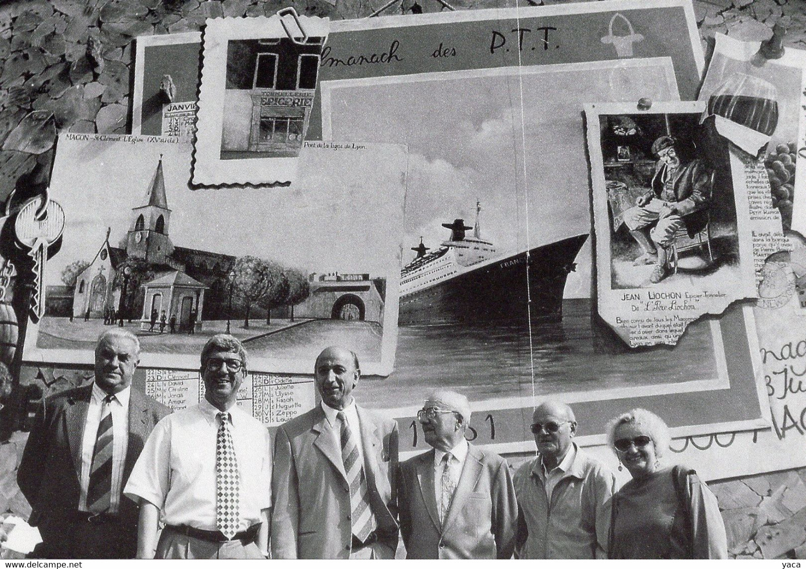 Inauguration De La Fresque à La Mémoire Du Pére Liochon Vedette Chez P Bonte   Paquebot " Le France " - Otros & Sin Clasificación