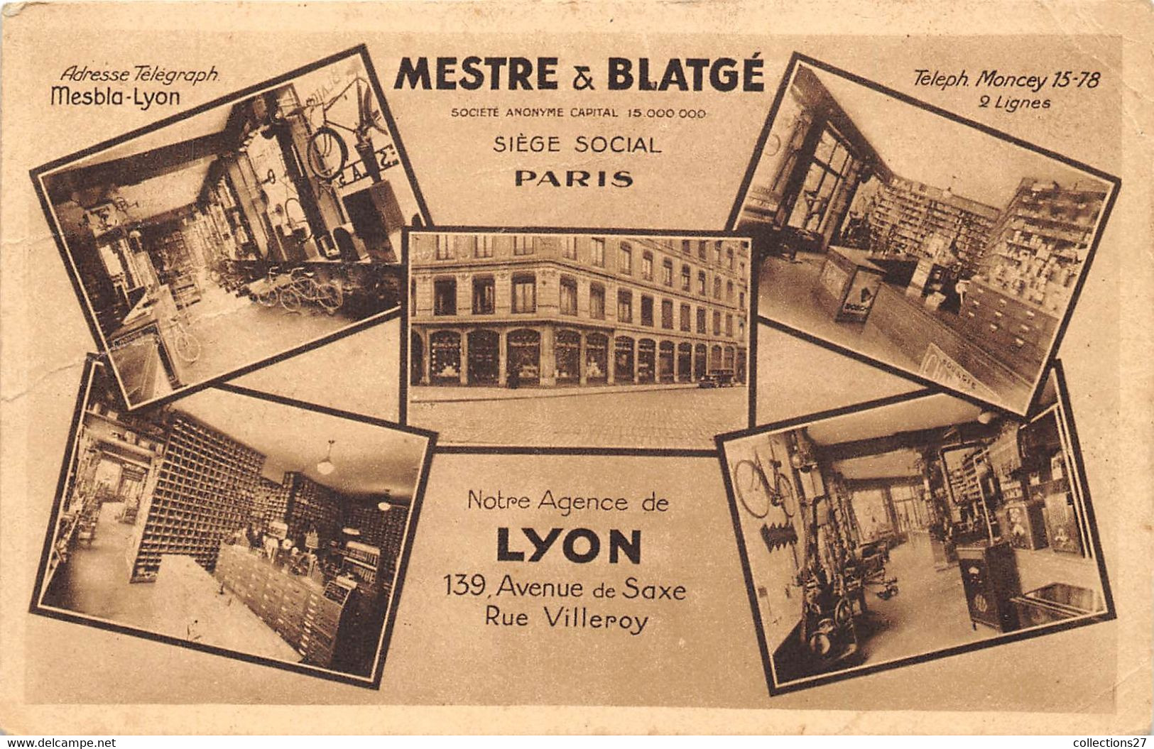 69-LYON- 139 RUE DE SAXE- MESTRE ET BLATGE- MULTIVUES - Lyon 3