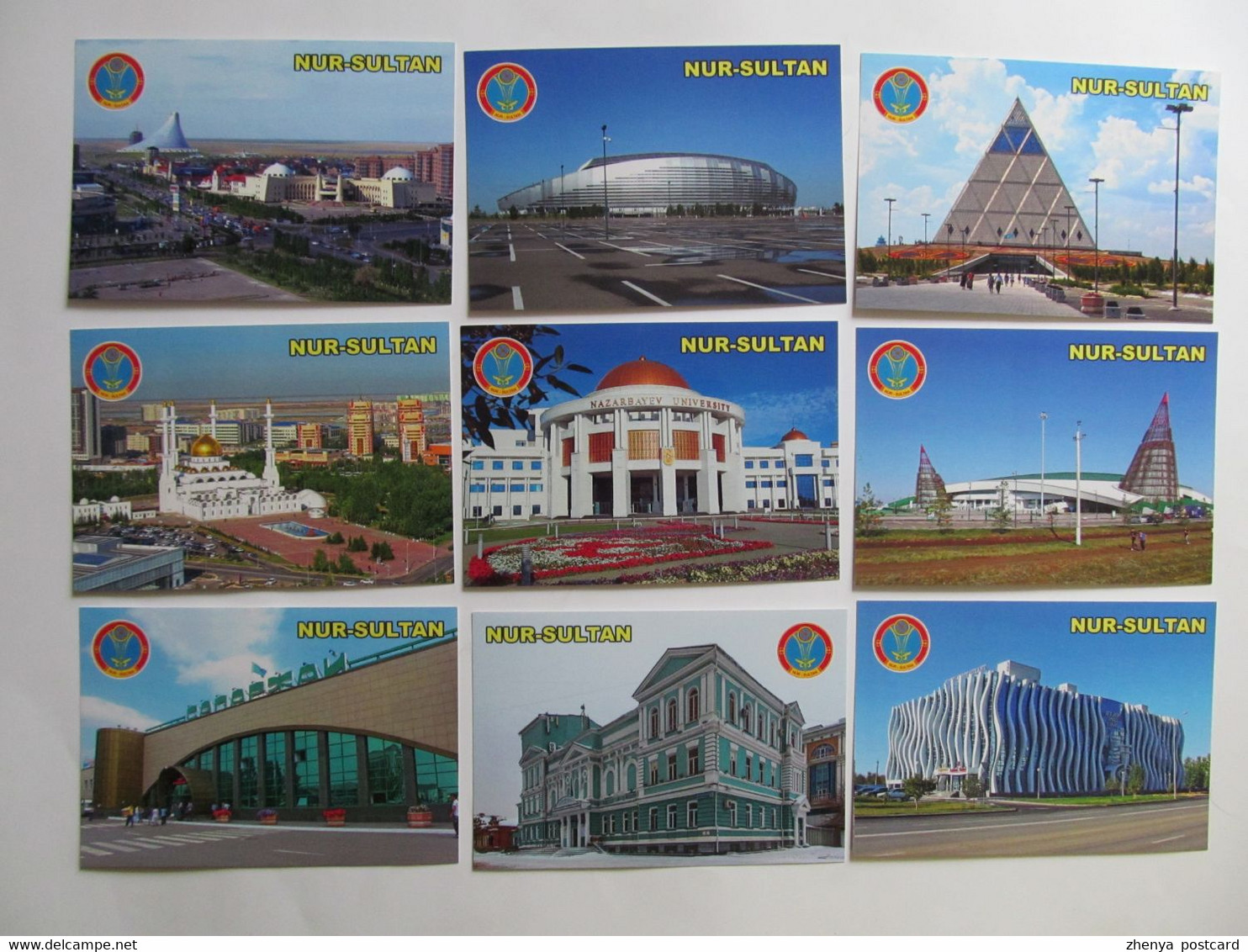 15 Set Of Postcards Kazakhstan Nur-Sultan (ex - Astana) Modern PCs - Kazakhstan