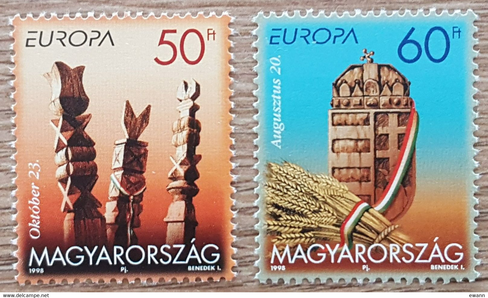 Hongrie - YT N°3645, 3646 - EUROPA / Festivals Nationaux, Fêtes Nationales - 1998 - Neuf - Nuovi