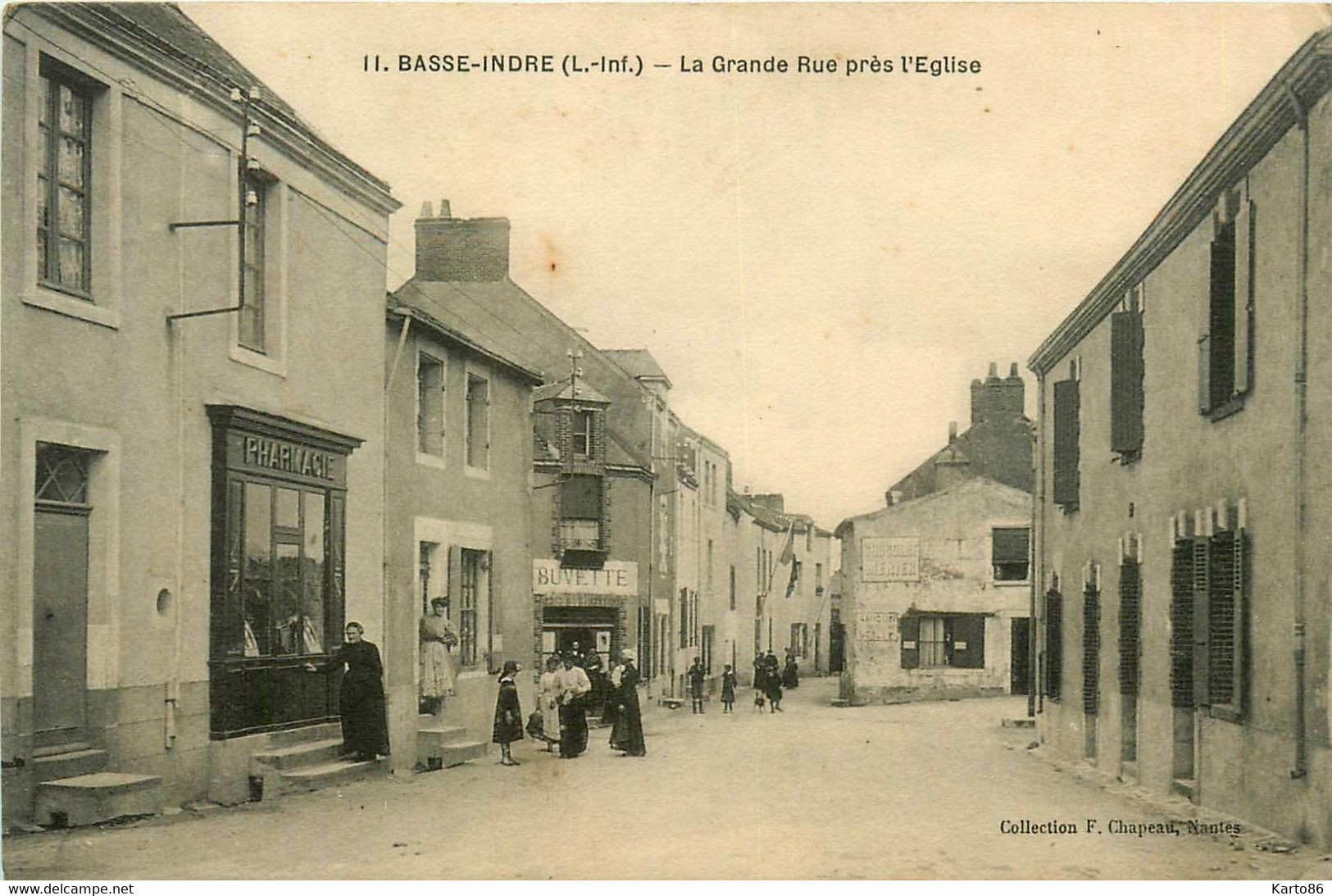 Basse Indre * La Grande Rue Près L'église * Pharmacie * Buvette - Basse-Indre