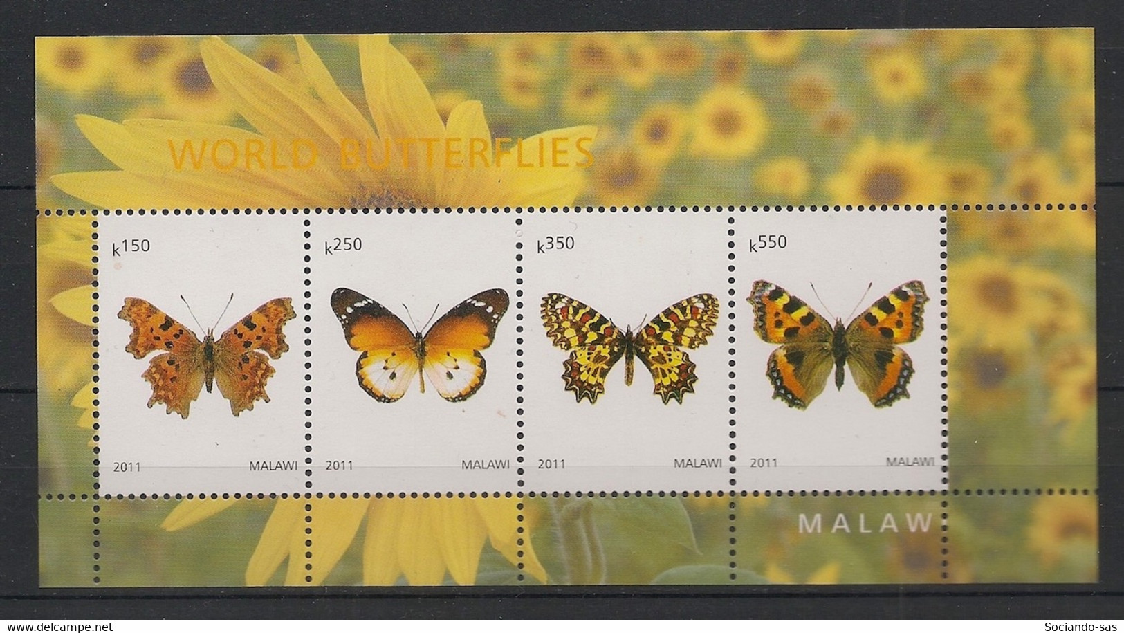 Malawi - 2011 - Bloc - Papillons / Butterflies - Neuf Luxe ** / MNH / Postfrisch - Schmetterlinge